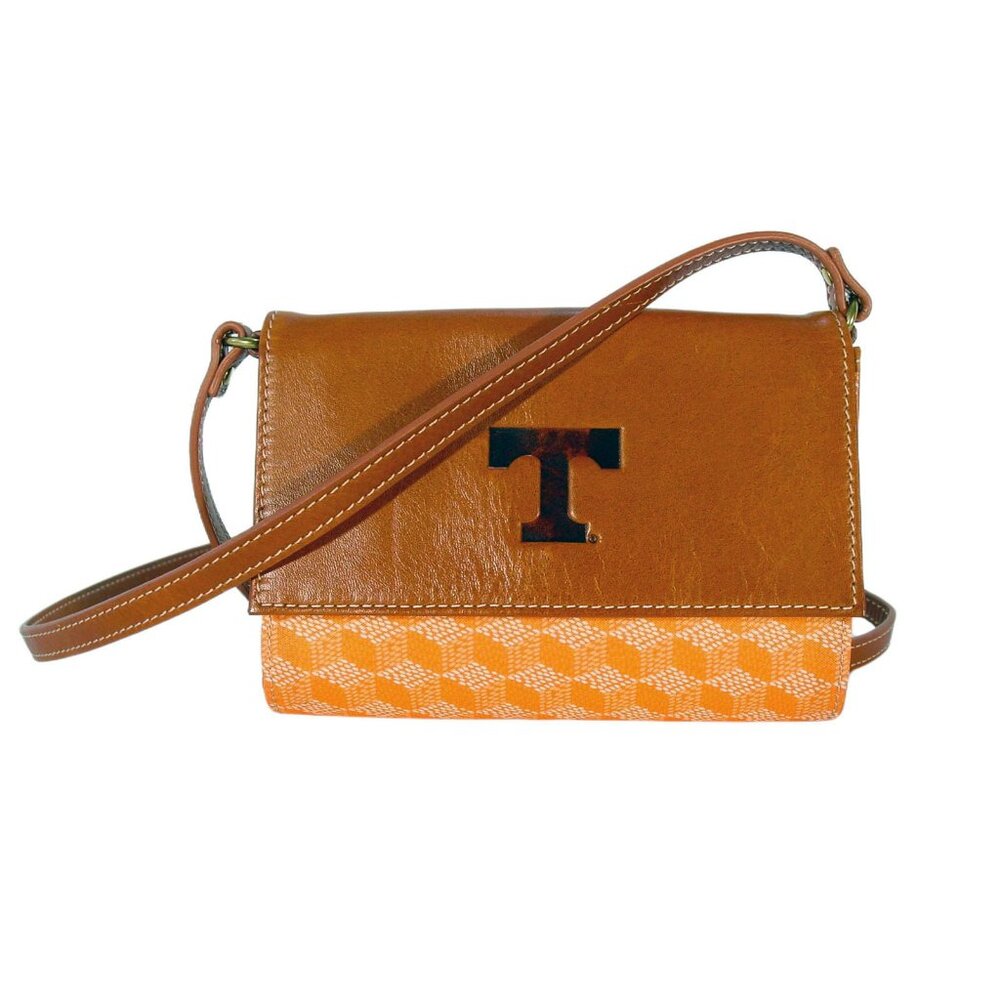 BARRINGTON Monogrammed T Signature Convertible Crossbody Mini Bag/Clutch
